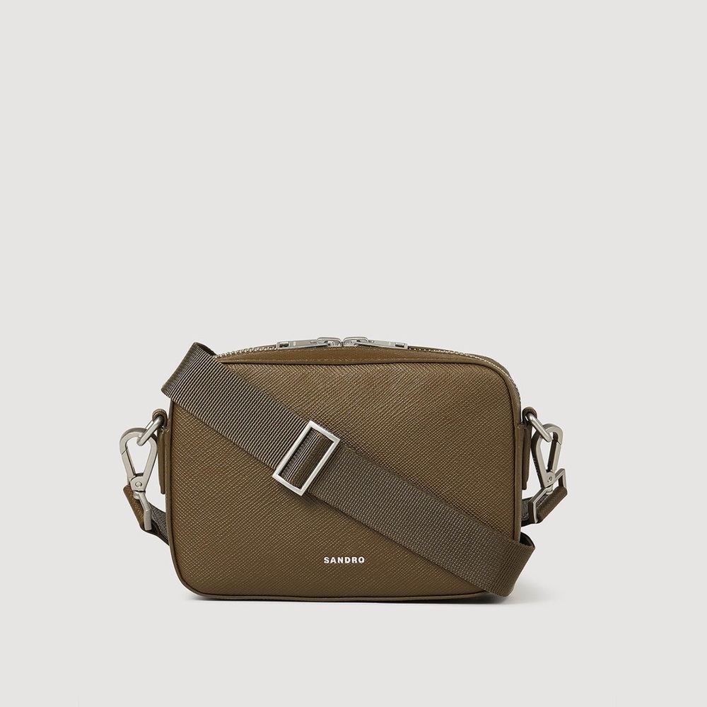 Sandro Small Saffiano Leather crossbody bag, Like New, great condition